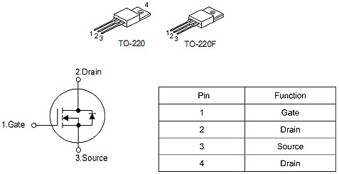 國(guó)產(chǎn)MOS管 KNF6140A 10A/400V TO-220、TO-220F封裝-KIA MOS管