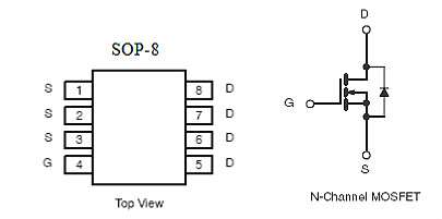 剃毛器專用MOS管,KIA4603A，7A/30V