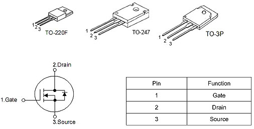 MOS管 20N50 20A/500V規(guī)格書參數(shù) 原裝正品 質量保證 免費送樣-KIA MOS管