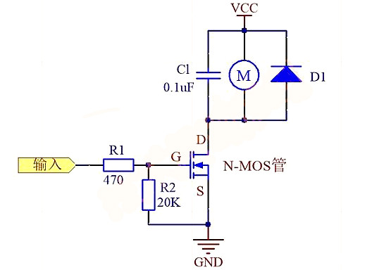 無刷直流電機(jī)MOS管燒壞