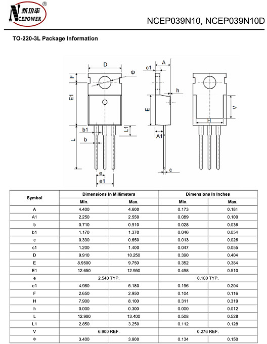 NCEP039N10D