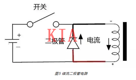 繼電器，二極管