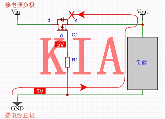 PMOS，防電源反接電路