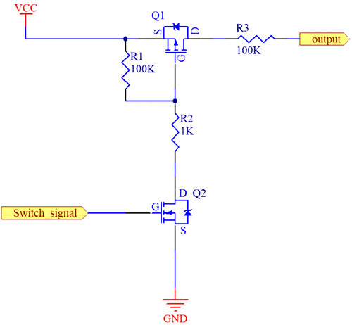 MOS管負(fù)載開關(guān)電路