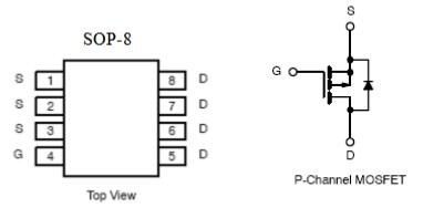 p06p03lvg場(chǎng)效應(yīng)管參數(shù)引腳圖,p06p03lvg代換-KIA MOS管