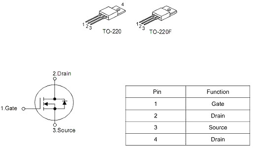 ?充電模塊,?500v 13a mos管,?KNX6450A場(chǎng)效應(yīng)管參數(shù)-KIA MOS管