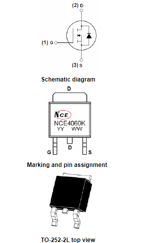 NCE4060K,NCE4060參數(shù)代換,KND3504A場效應(yīng)管-KIA MOS管