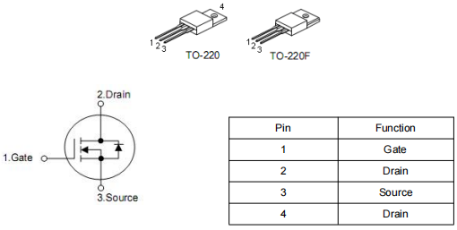 8n60場效應(yīng)管參數(shù)代換,KIA8N60H參數(shù)引腳圖,中文資料-KIA MOS管